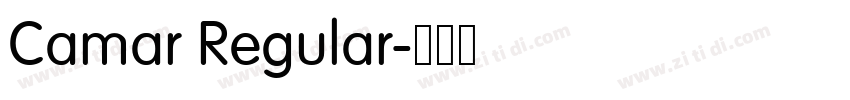 Camar Regular字体转换